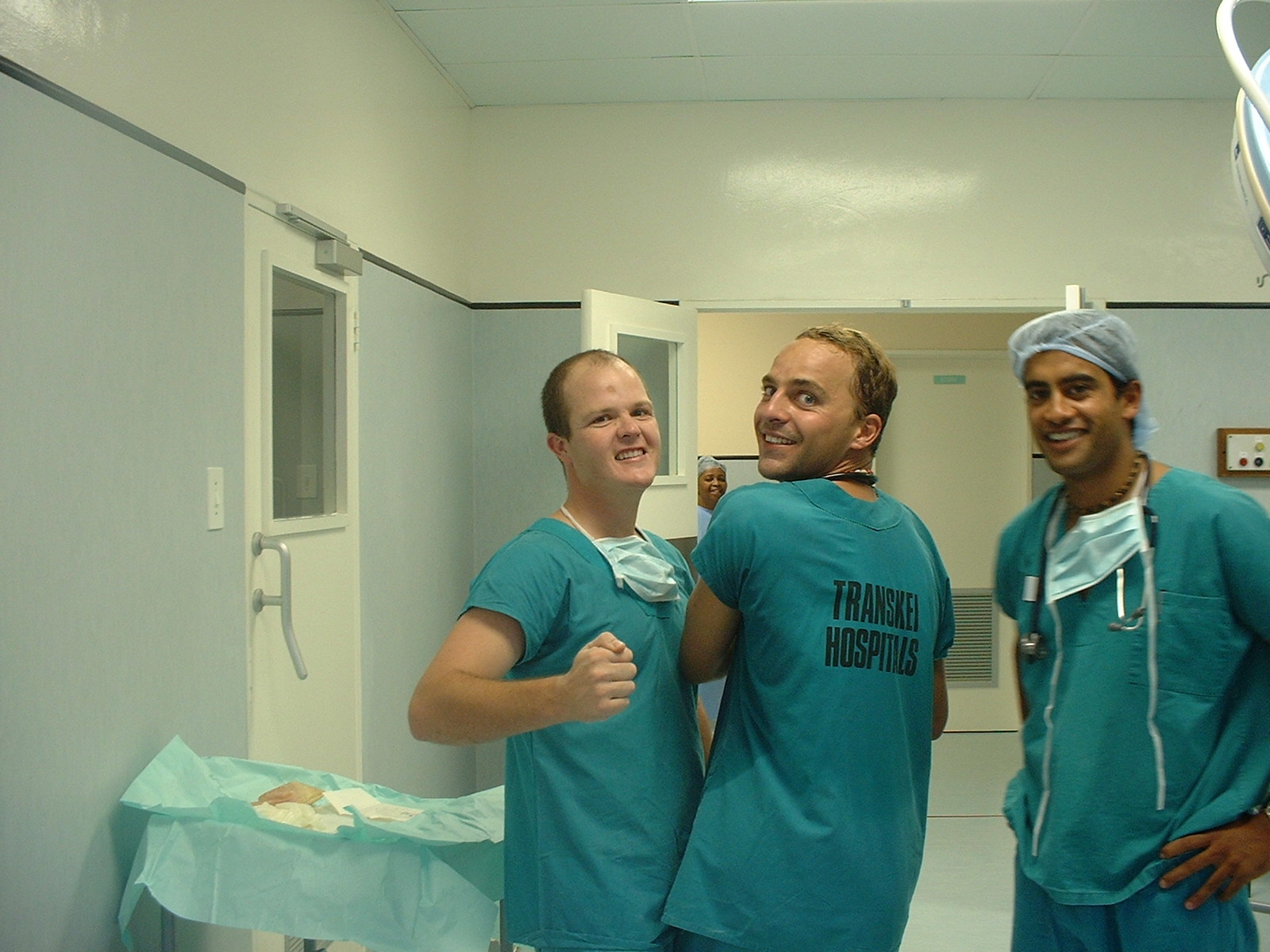 The three Isilimela doctors — Bruce Strover, Anders Grotte, Richard van der Ross